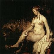Rembrandt van rijn Bathsheba with David's Letter Spain oil painting artist